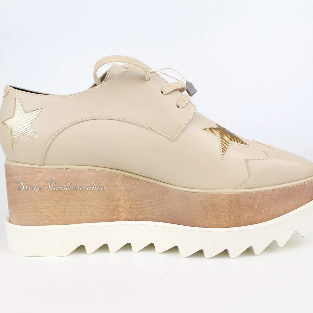 NEW Stella Mccartney Elyse Star Sneaker - Picture 6 of 10